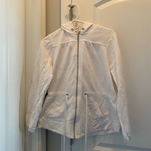 Croft & Barrow white zip up jacket 🧥